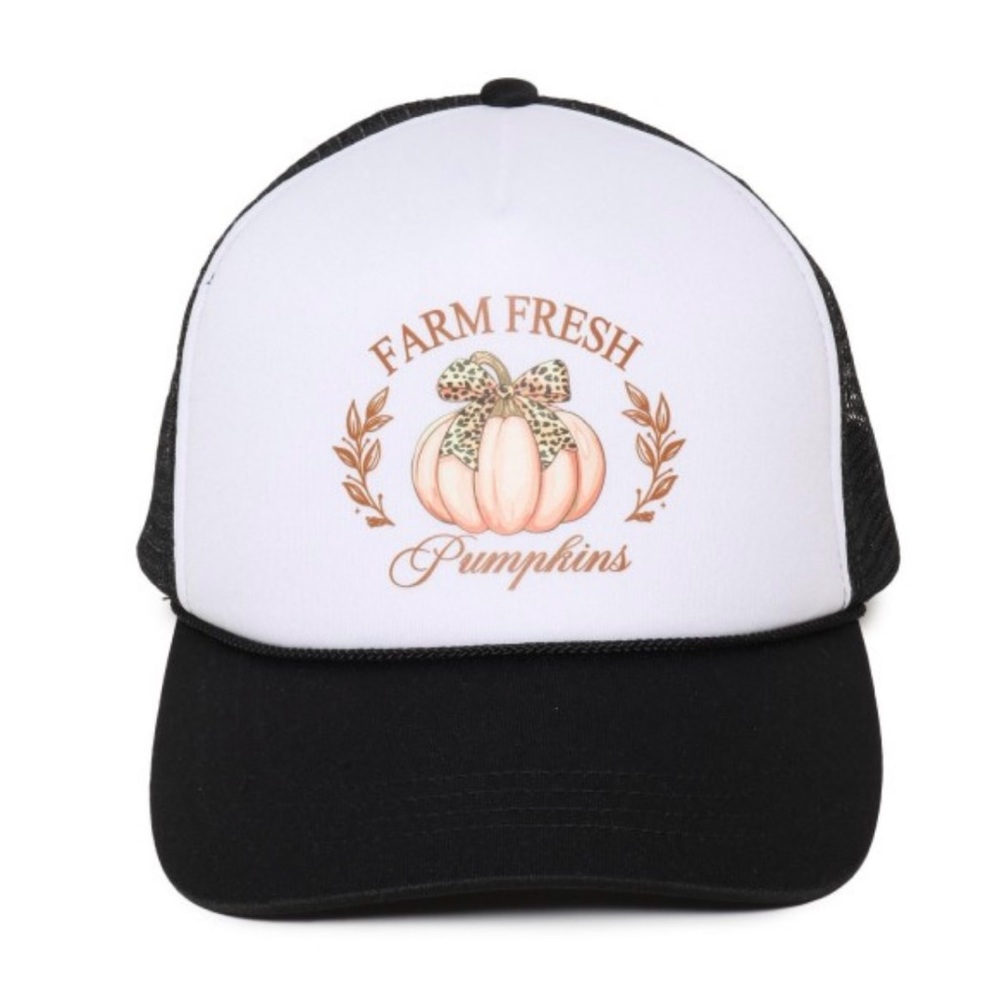 NWT Farm Fresh Pumpkins Trucker Hat